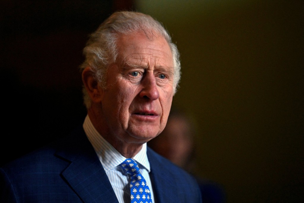 FILE PHOTO: Britain's Prince Charles, Prince of Wales, meets Cambridge Trust students who are recipients of the HRH Prince of Wales Commonwealth Scholarships, during his visit to King's College in Cambridge, Britain, March 31, 2022. Justin Tallis/Pool via REUTERS/File Photo