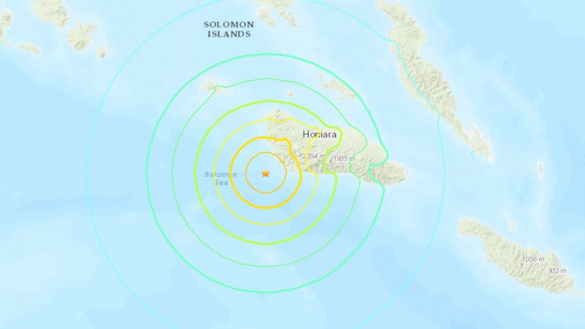 7.0 value earthquake in Solomon Islands