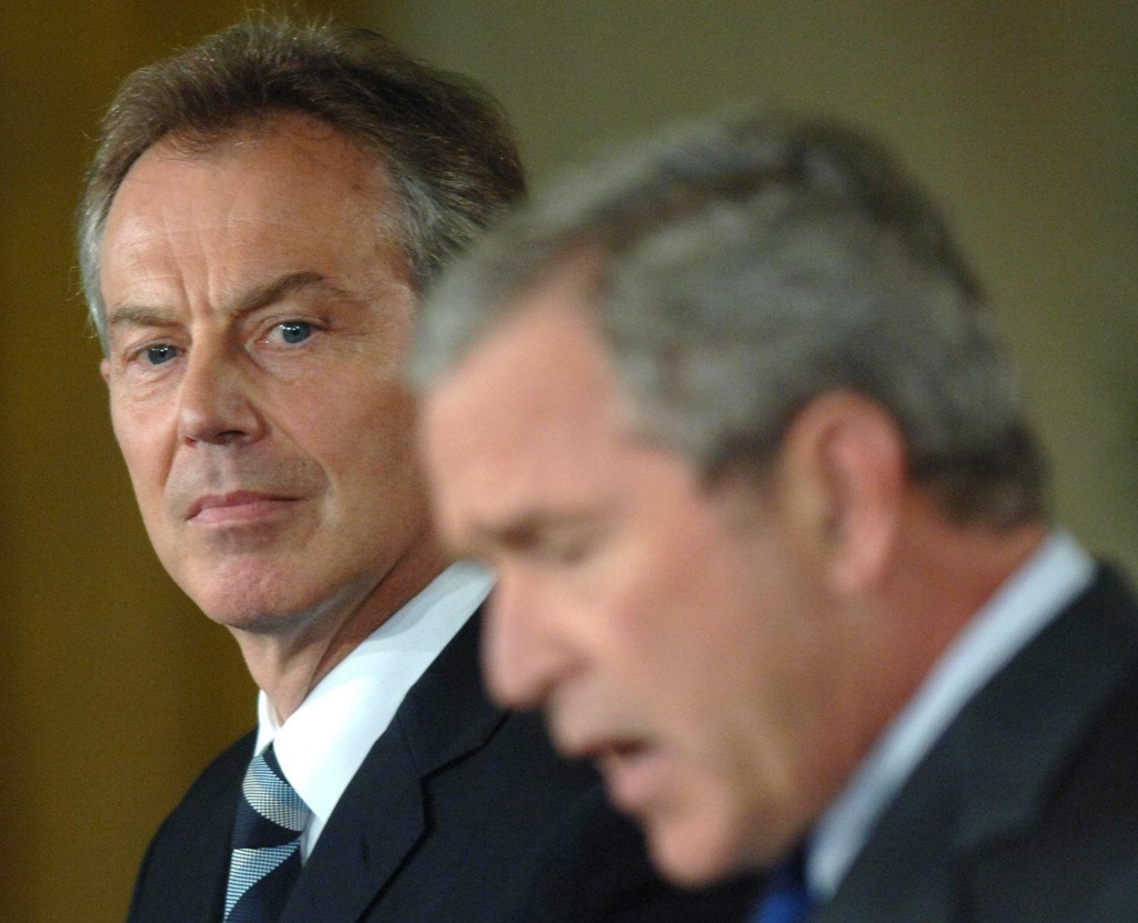 Tony Blair and George W Bush