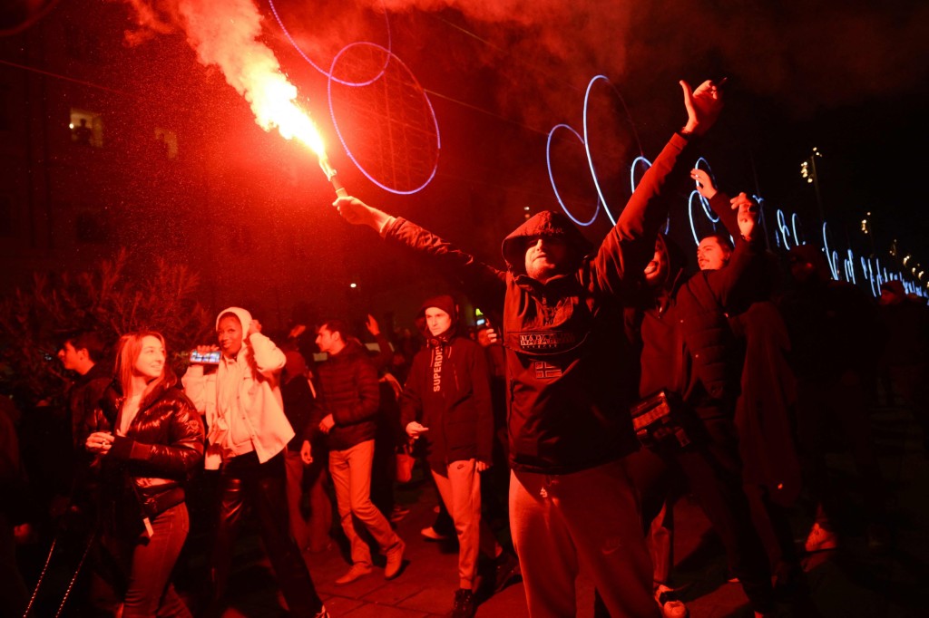 Fan clashes after a World Cup match