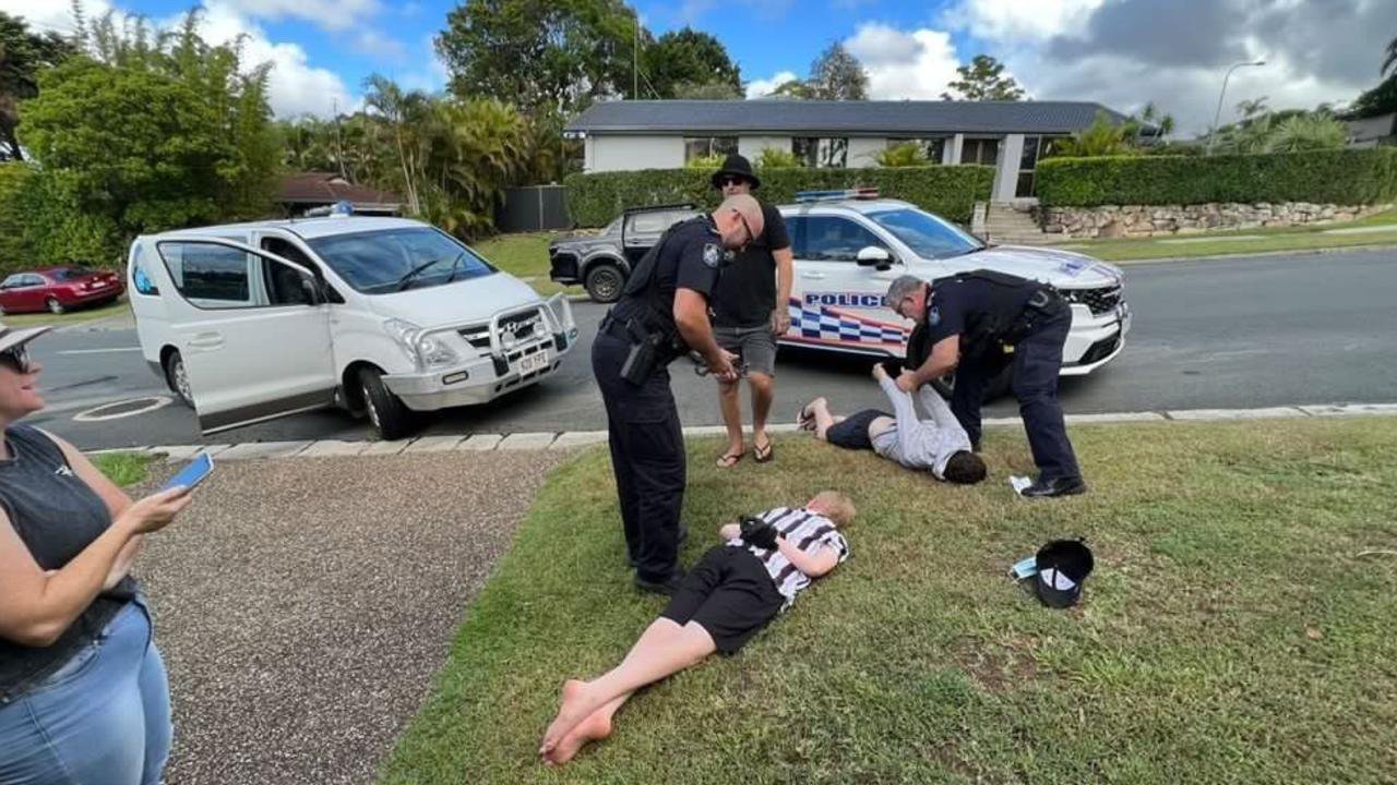 Boys, THIRTEEN and 14, handcuffed on the floor after ‘taking stolen automotive for joyride’