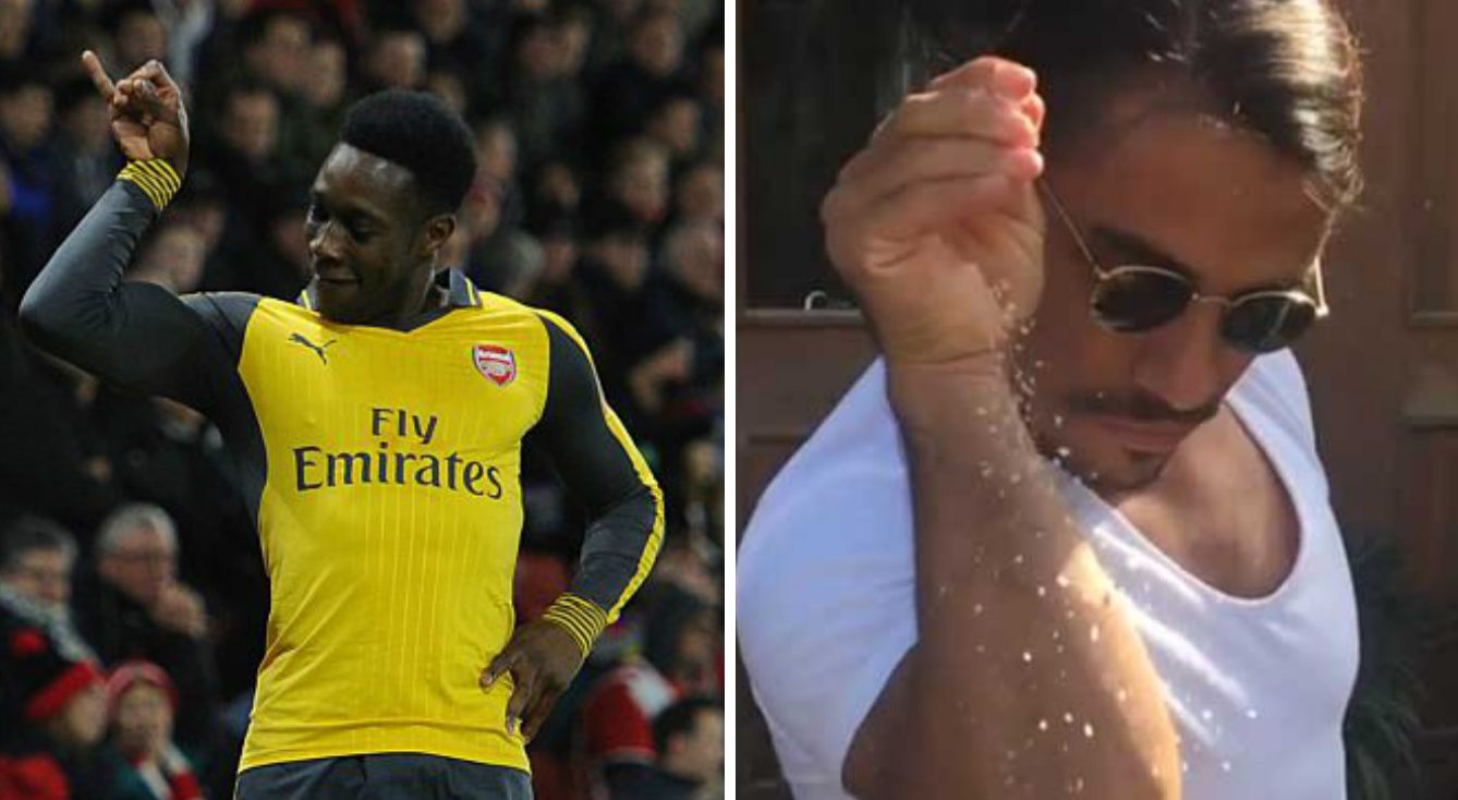 Danny Welbeck channels ‘Salt Bae’ after scoring on Arsenal return v Southampton