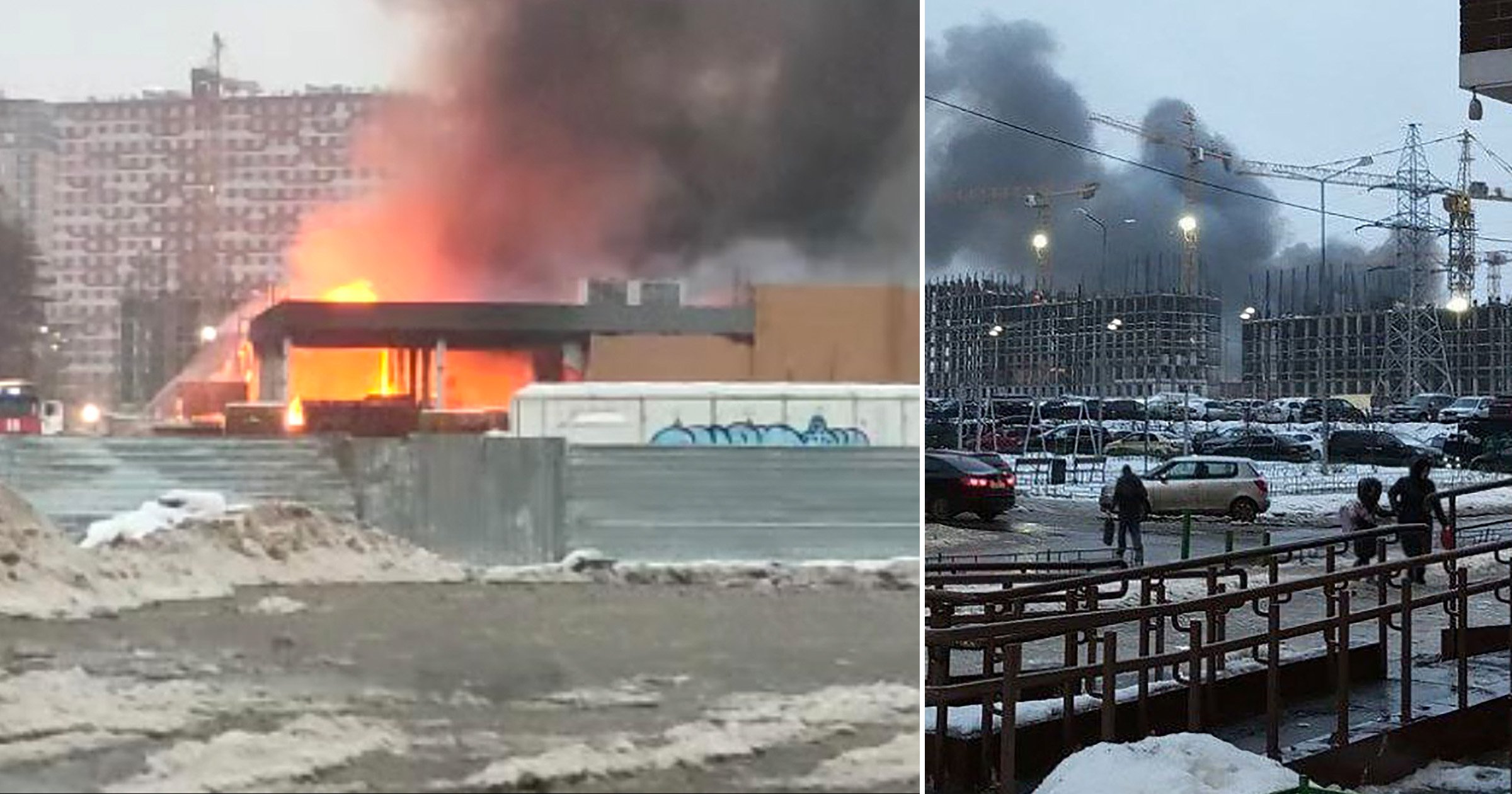 Every Other shopping centre in Moscow is going up in flames