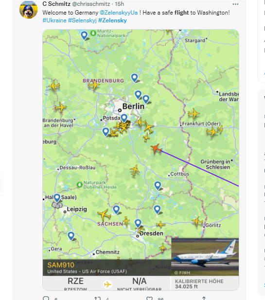 President Zelensky flight tracker