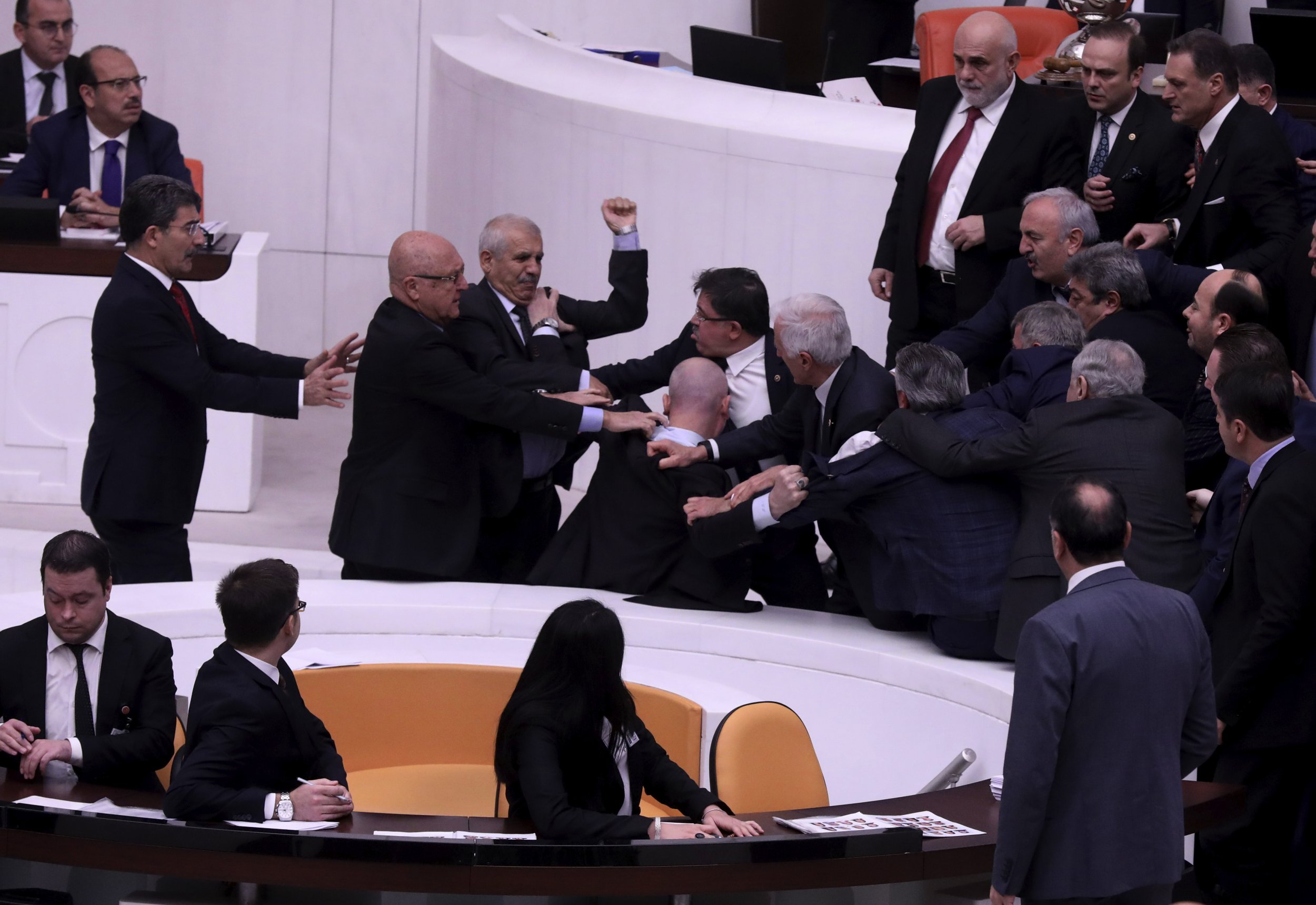 Turkish flesh presser ‘preventing for his life’ after brawl in parliament