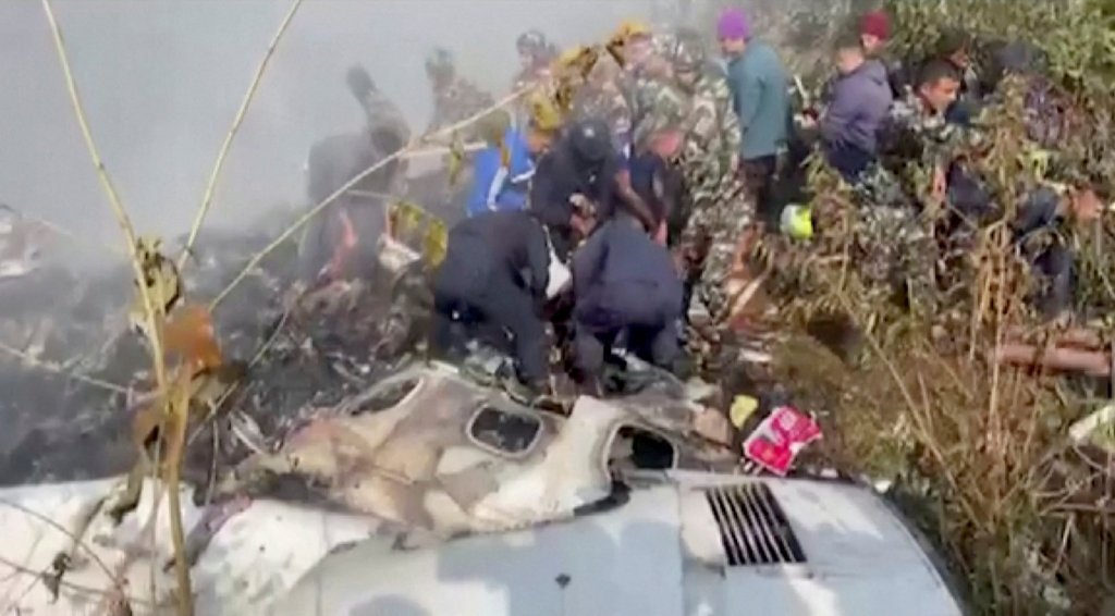 Rescuers work at the location of a aircraft crash in Pokhara, Nepal January 15, 2023, on this screen seize taken from a handout video. ANI/Handout/via REUTERS ATTENTION EDITORS - THIS SYMBOL HAS BEEN SUPPLIED VIA A THIRD BIRTHDAY PARTY. INDIA OUT.</body></html>” /></div>
<p>‘Weather was once clear.’ </p>
<p>It was once no longer immediately transparent what brought about the airplane to crash, however the mountainous area has a protracted historical past of such incidents.</p>
<p>After information of the crash broke the rustic’s prime minister, Pushpa Kamal Dahal, known as an emergency cabinet meeting.</p>
<div>
<p>To view this video please enable JavaScript, and view upgrading to an online browser that supports HTML5 video</p>
</p></div>
<p>Pokhara is located 125 miles west of Kathmandu, and is the gateway to the Annapurna Circuit, a well-liked hiking path in the Himalayas.</p>
<p>As such, the city is a well-liked destination for hundreds of visitors every year.</p>
<p>Of the passengers on board of the household flight, FIFTY THREE are stated to be Nepalese.</p>
<p>there were also 5 from India, four from Russia and two from Korea at the plane. </p>
<p>there was additionally one passenger each and every from Ireland, Australia, Argentina and France amongst others.</p>
<p><strong><strong><strong>Get in touch with our news staff via emailing us at webnews@metro.co.uk.</strong></strong></strong></p>
<p><strong>For more stories like this, </strong><strong>take a look at our news page</strong>.</p>
<p>.</p>
                                                     <script>
    function pinIt()
    {
      var e = document.createElement('script');
      e.setAttribute('type','text/javascript');
      e.setAttribute('charset','UTF-8');
      e.setAttribute('src','https://assets.pinterest.com/js/pinmarklet.js?r='+Math.random()*99999999);
      document.body.appendChild(e);
    }
    </script>
                     <div class=