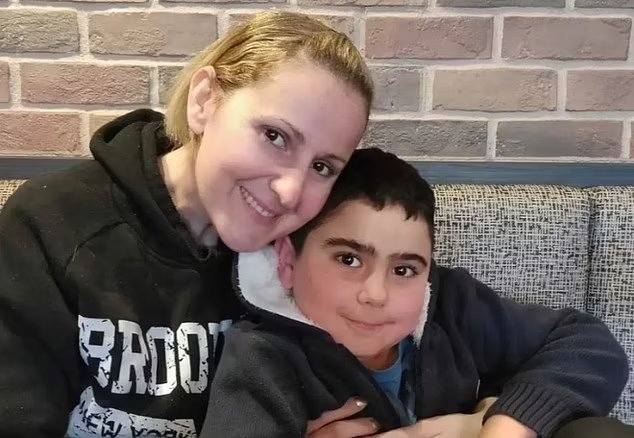 Vanessa Tadros (left) was killed instantly in the helicopter crash, but her son Nicholas (right) survived and is in hospital in a critical condition 11617789