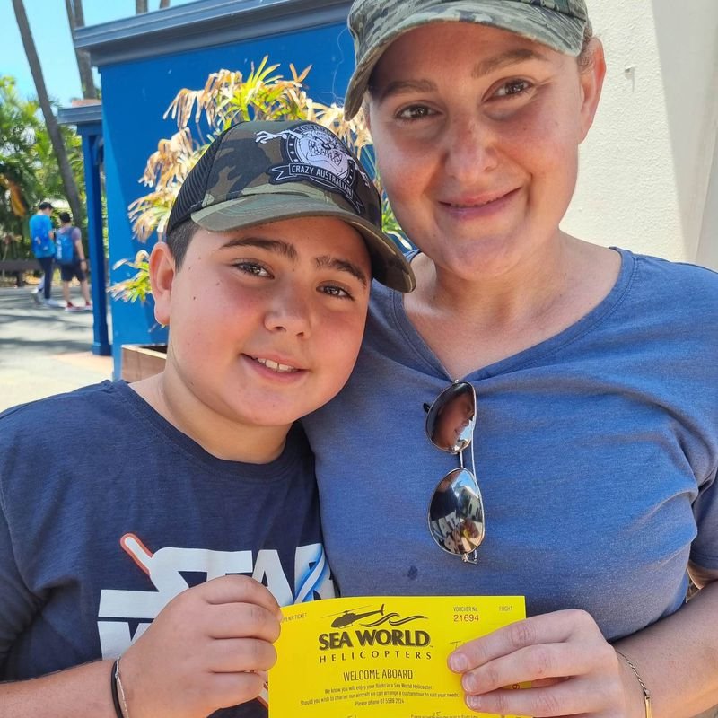 Nicholas Tadros and Vanessa Tadros in the last photo taken of them before two helicopters collided near Sea World. (9News) 11597749 11617789