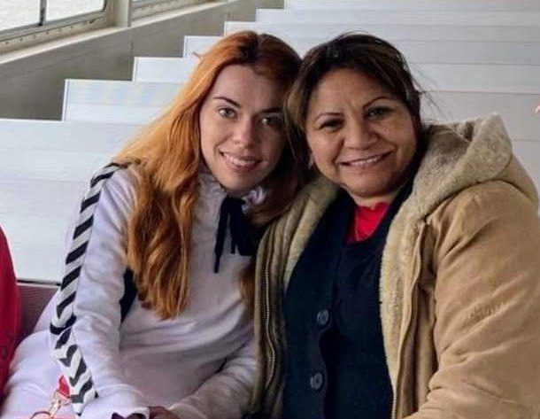 Gemma with Leonel's mum.