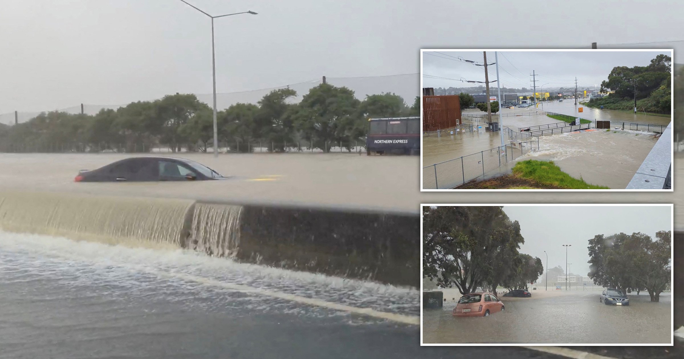 Critical flooding in Auckland leaves 3 useless and one missing