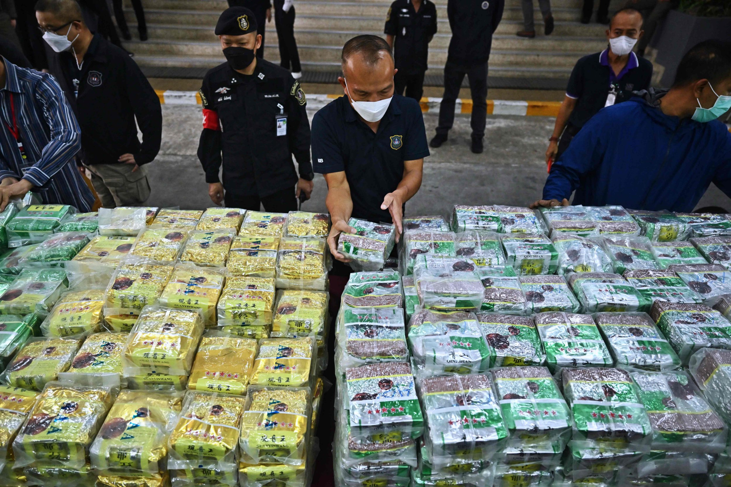 Drug lords tried to cover 1.1 tonnes of crystal meth inside of tea luggage and low