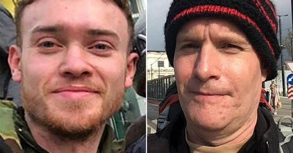 Christopher Perry (left) and Andrew Bagshaw (right) have been missing since Friday