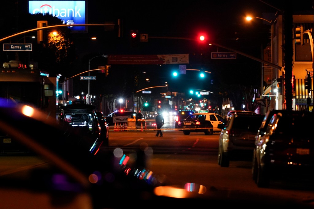 Police investigate a scene where a shooting happened in Monterey Park, Calif., Sunday, Jan.</body></html>” /></div>
<p>Dozens of law enforcement officials answered to reports of a taking pictures that befell after a big Lunar New Yr birthday party had ended in a group east of Los Angeles overdue Saturday. (AP Picture/Jae C. Hong)”/>Dozens of officers replied to the studies of a capturing (Image: AP) </p>
<div><img loading=