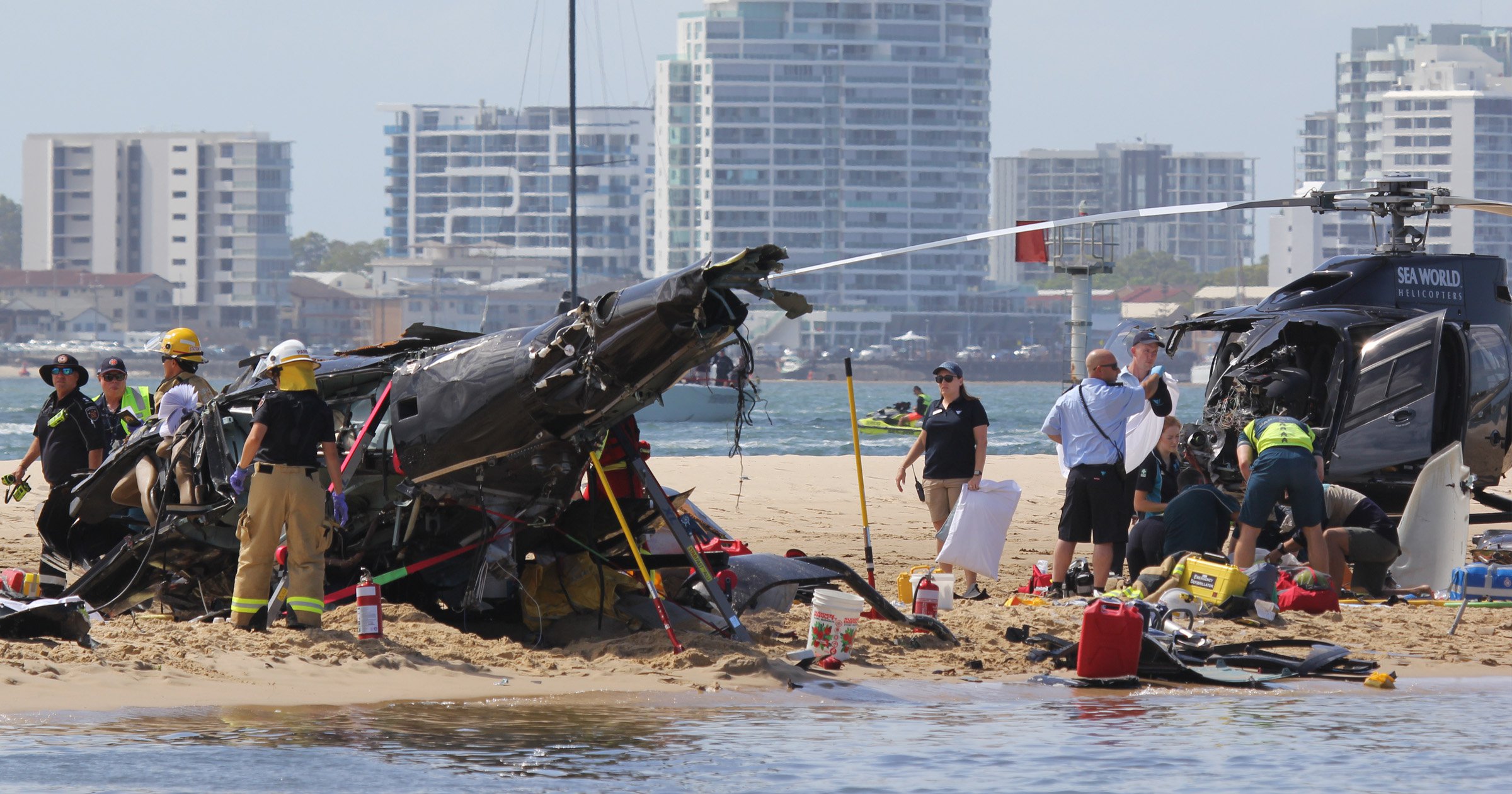 Helicopters collide mid-air over seashore killing no less than 3 other folks