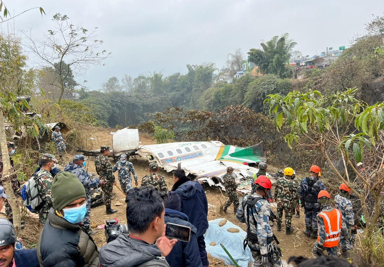 Passenger filmed moment his plane crashed in Nepal killing everybody on board