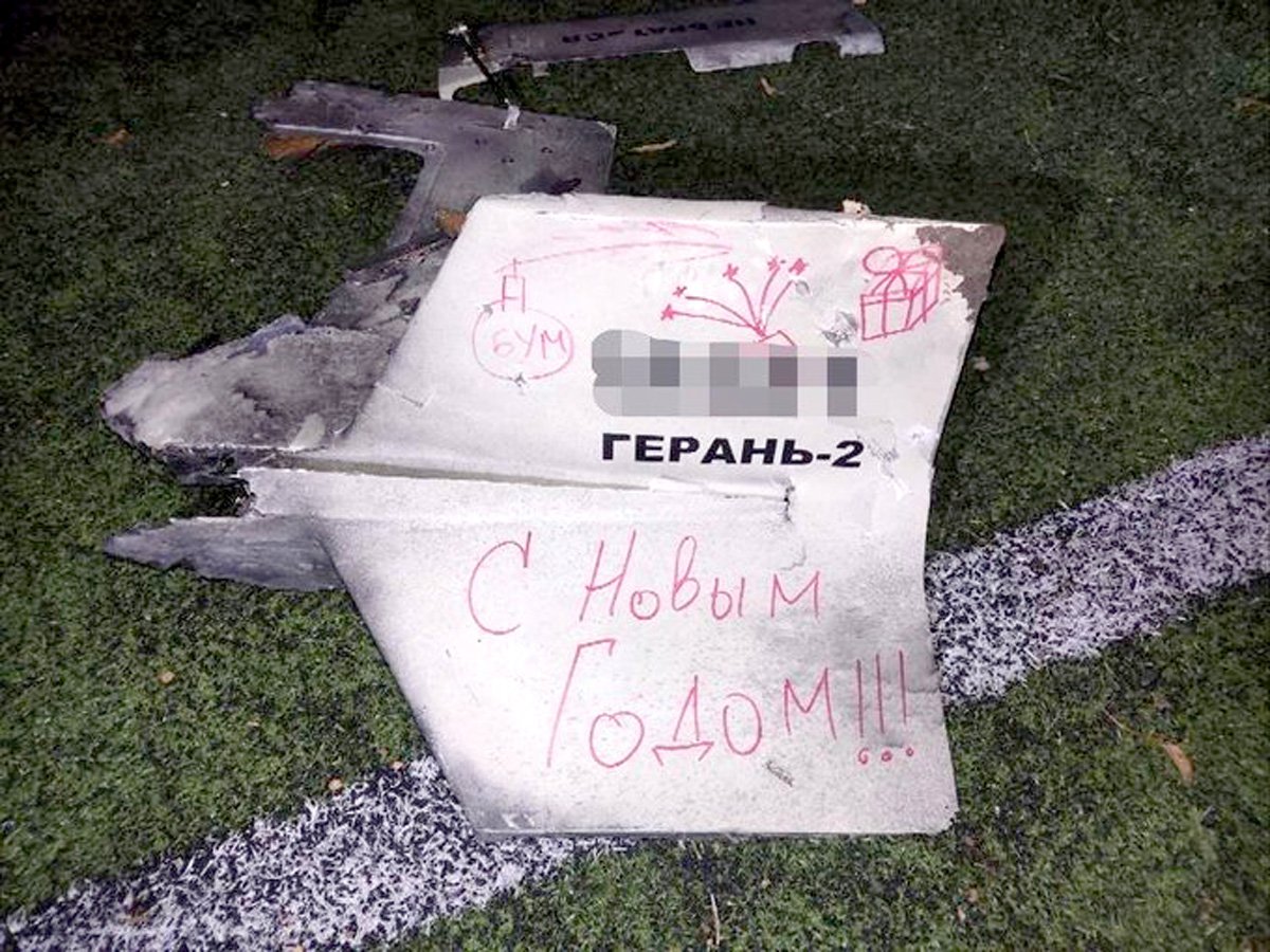 Russian missile fired at Kyiv ‘with “Glad New Year” written on it’