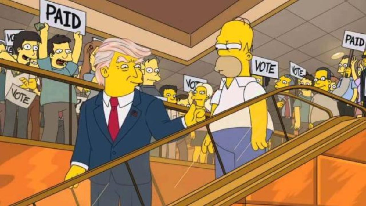 The Simpsons expected Donald Trump's presidential candidacy