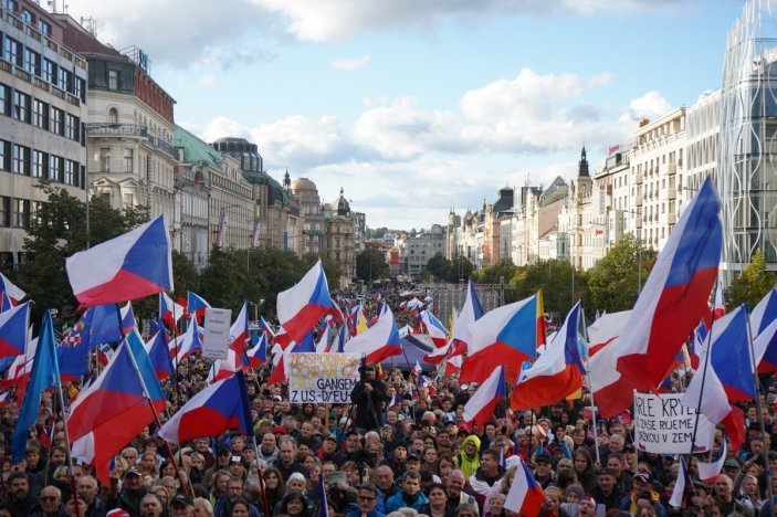 i Anti-government protest in Czechia