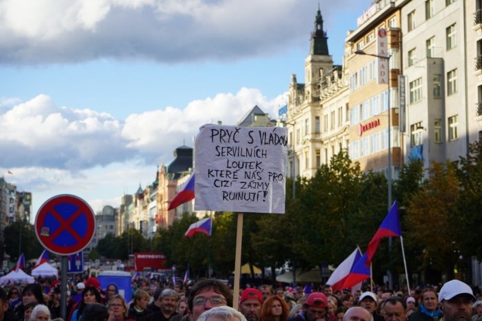 i Anti-government protest in Czechia