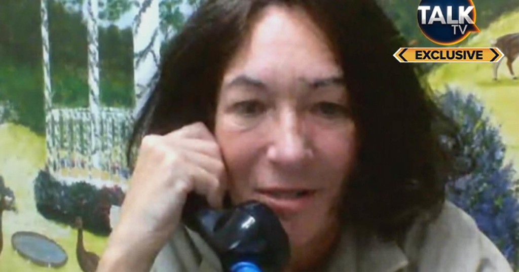 Ghislaine Maxwell was said to be cuffed and thrown into a single cell for 48 hours after the interview (Picture: TalkTV)