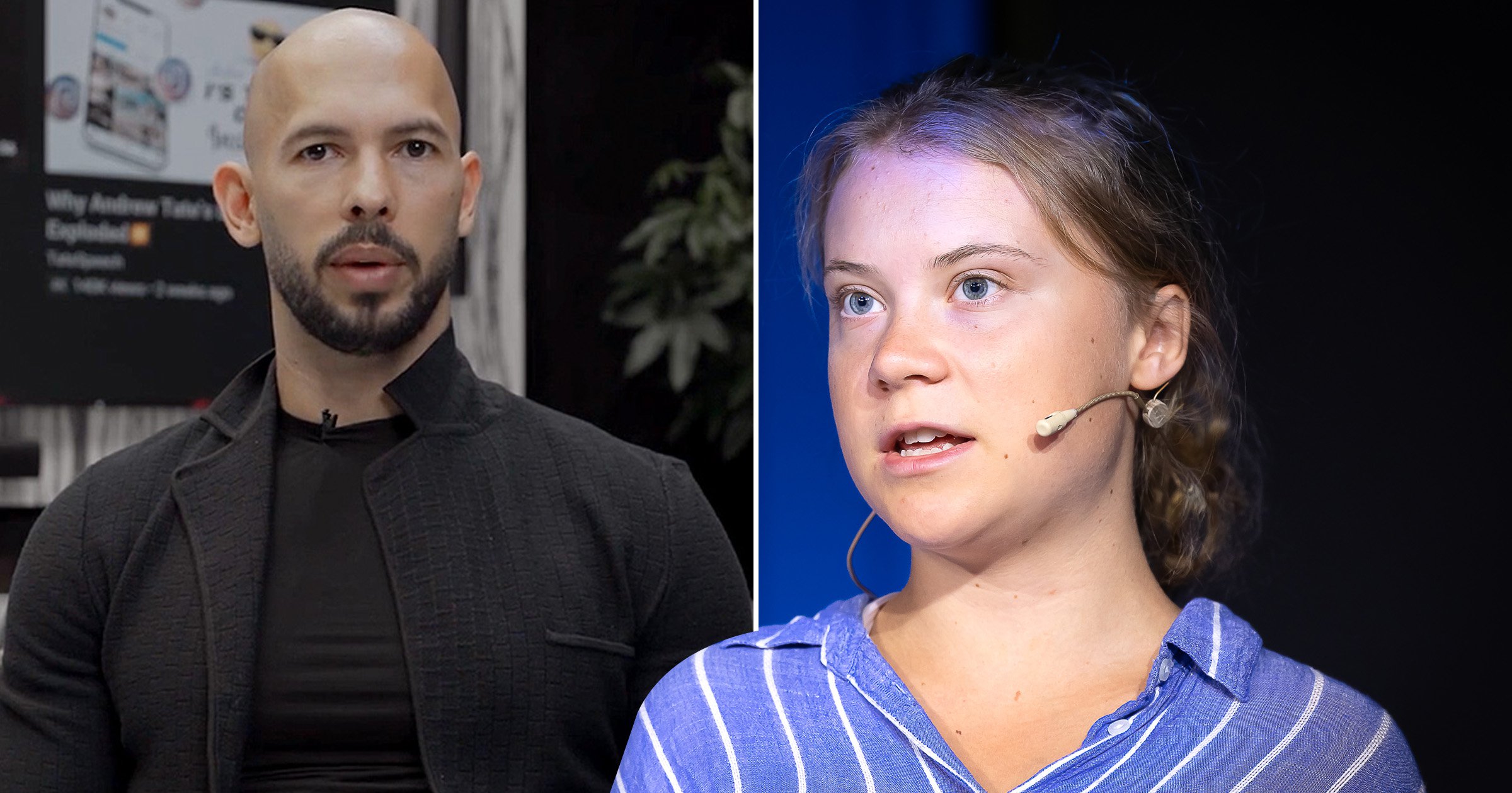 Greta says Andrew Tate feels ‘threatened’ by her in first comments since his arrest