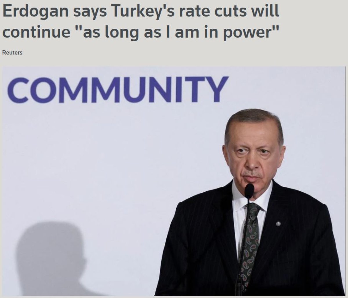 President Erdogan's interest message is on the world's agenda #2