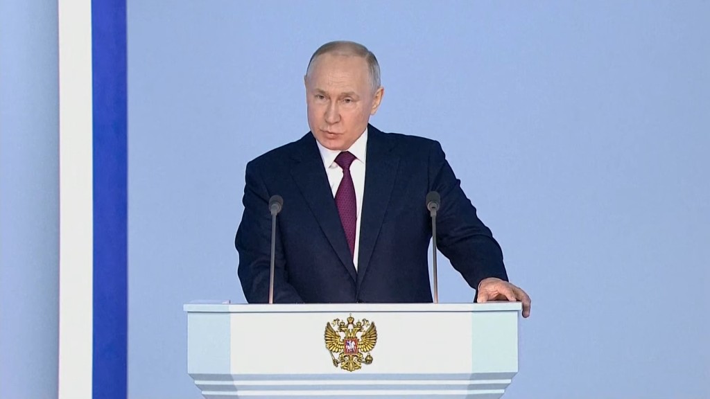 Putin speech Credit Sky News