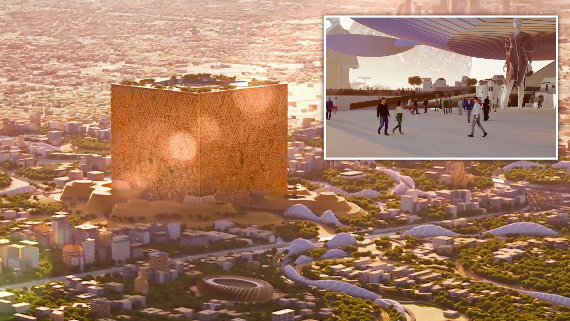 Saudi Arabia unveils plans for 400m high cube that could fit 20 Empire State buildings