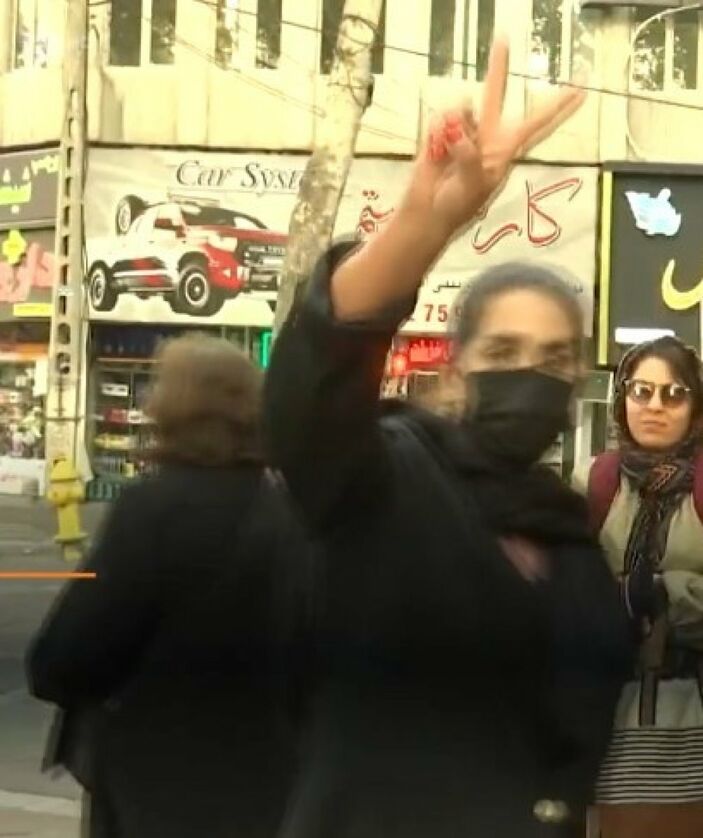 Women in Iran actually lifted the headscarf ban