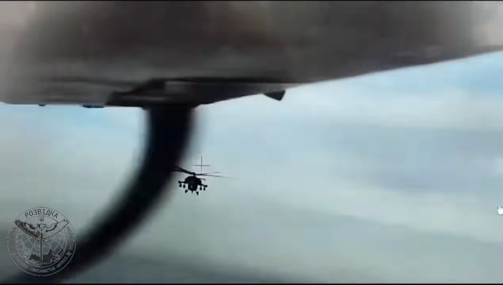 Two Russian helicopters and a plane fail to shoot down Ukrainian drone during a long chase