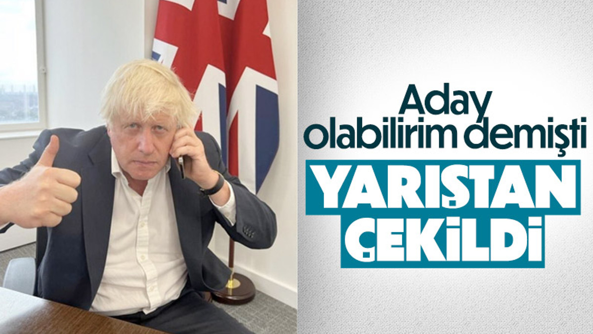 İngiltere eski Başbakanı Boris Johnson, başbakanlık yarışından çekildi